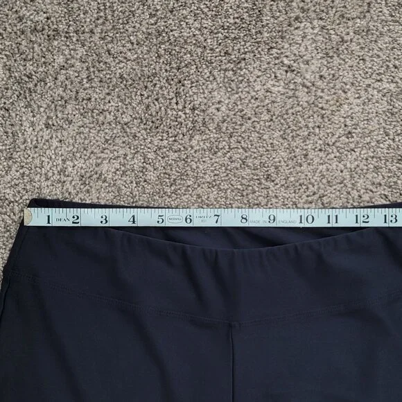 Nike Black Retro Capris Wide Leg Yoga Pants Medium - Picture 4 of 9